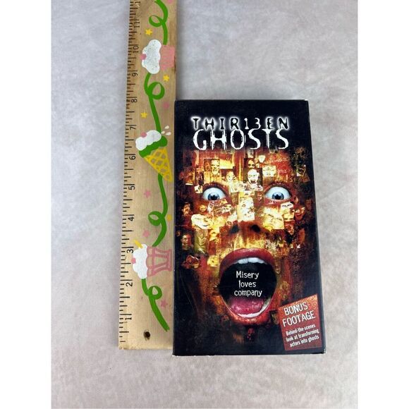 Vintage Horror Film Thir13en Ghosts VHS Bonus Footage 2002 Video Tape Good Condi - Picture 2 of 4